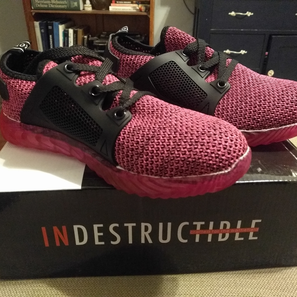 Indestructible Ryder Pink Steel Toe Sneakers